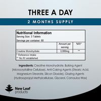  New Leaf Creatine Monohydrate Tablets